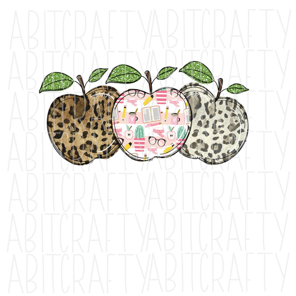 3 Apples PNG/Sublimation/Digital Download