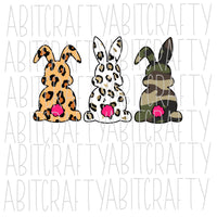 3 Bunnies PNG, sublimation, digital download