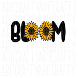 Bloom/Spring SVG, png, sublimation, digital download, vector art, cricut, silhouette