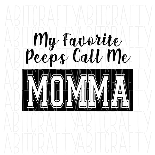 Momma/Mother's Day SVG, PNG, sublimation, digital download, vector art, cricut, silhouette