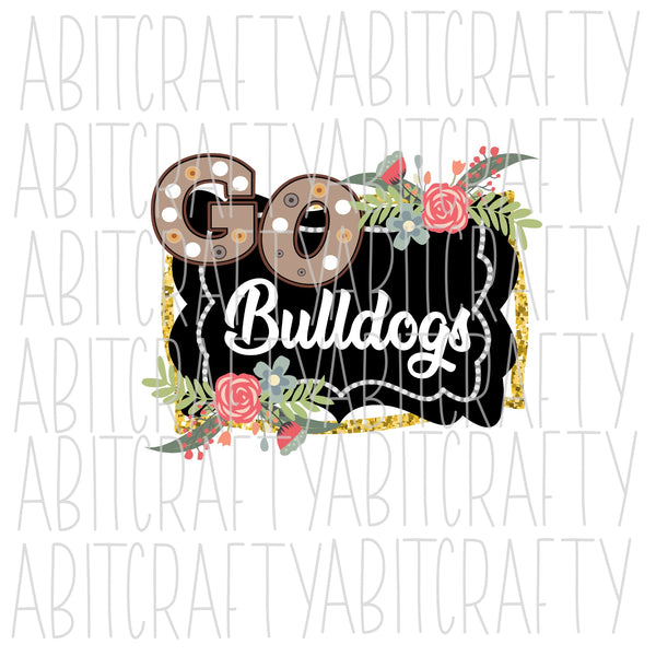 GO Bulldogs PNG/Sublimation File