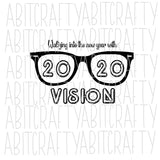 Waltzing Into The New Year With 2020 Vision svg, png, sublimation, digital download, cricut, silhouette