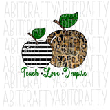 Teach Love Inspire png, sublimation, digital download