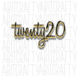 twenty20 svg, png, sublimation, digital download