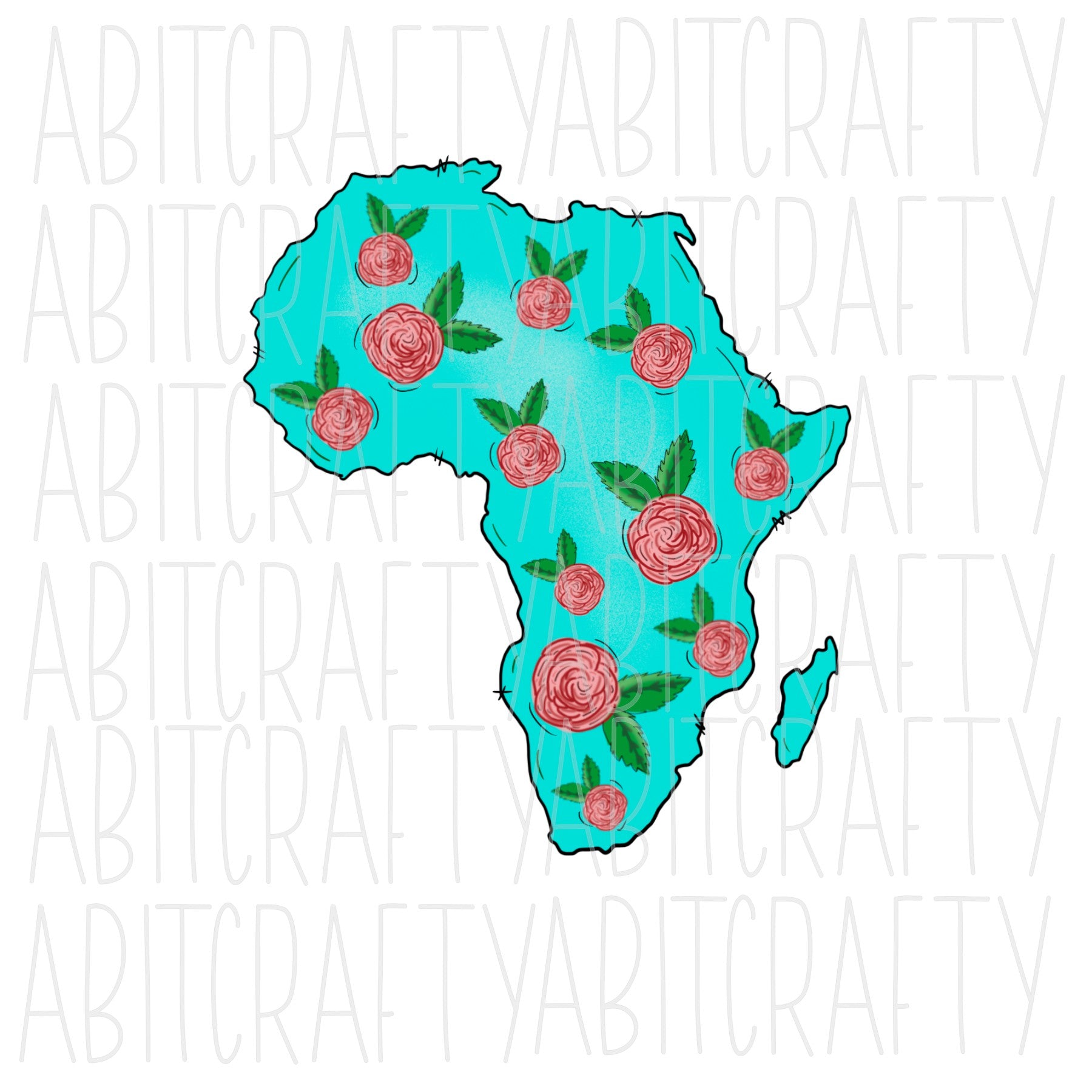 Africa PNG, sublimation, digital download