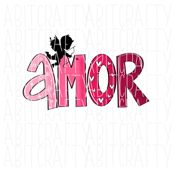 Amor/Cupid/Valentine's Day Sublimation png, sublimation, digital download - hand drawn