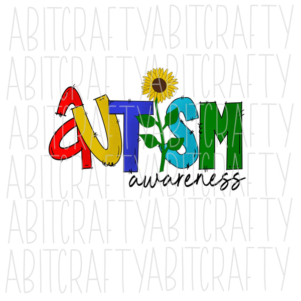 Autism Awareness png/ digital download, sublimation