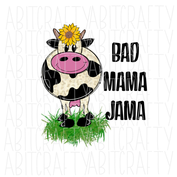Girl Cow/Cute Cow/Funny Cow png/sublimation/digital download - hand drawn