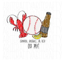 Crawfish, Baseball, and Beer/Love, Crawfish/Tails/Mudbugs/Heads svg,png, sublimation, digital download - hand drawn - fully cuttable