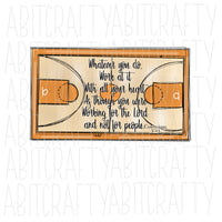 Basketball Court png, sublimation, digital download - hand drawn