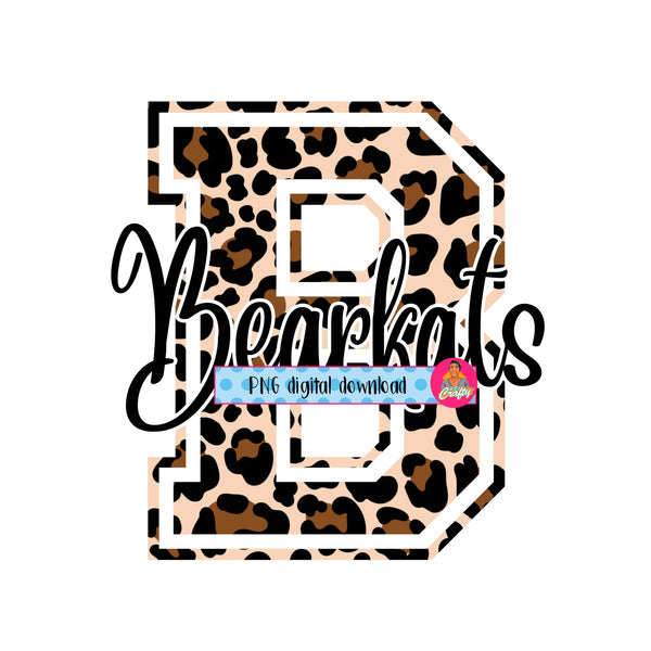 Leopard Bearkats png, sublimation, digital download, cricut, silhouette, print then cut