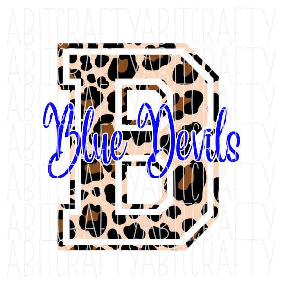 Blue Devils PNG/Sublimation File, digital download