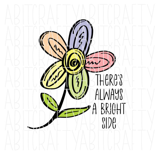Doodle Flower/Spring/Bright/Happy/Joy/Optimistic SVG, PNG Sublimation, digital download - hand drawn