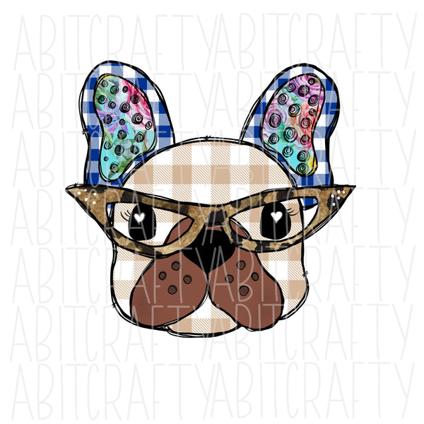 Bulldogs with Glasses png/sublimation/digital download