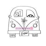 Easter Bunny Car/Boy Bunny/Spring SVG, PNG, Sublimation, digital download, cricut, silhouette, print and cut, waterslide, vector art