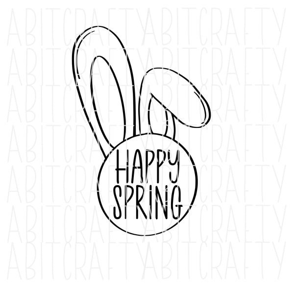 Easter Bunny/Spring Bunny/Rabbit SVG, PNG, Sublimation, digital download, cricut, silhouette, print and cut, waterslide - hand drawn