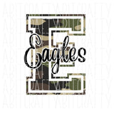 Camo Eagles PNG/Sublimation Digital Download