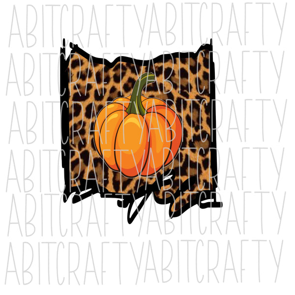 Cheetah/Pumpkin print design, PNG, sublimation, digital download