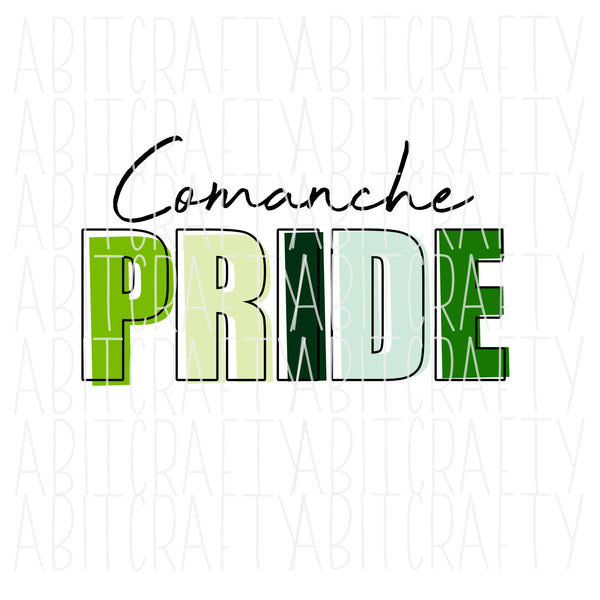 Comanche/Indian/Pride/Mascot/Team/Spirit/Teacher Shirt Design svg,png, digital download, sublimation file