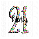 2021/Happy New Year/2021/Celebrate/Gold/Black/White png, sublimation, digital download - hand drawn