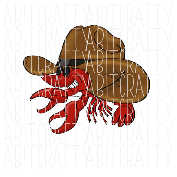 Cowboy Crawfish/Cajun/Creole/Howdy/Peace, Love, Crawfish/Tails png, sublimation, digital download, print then cut, cricut - hand drawn