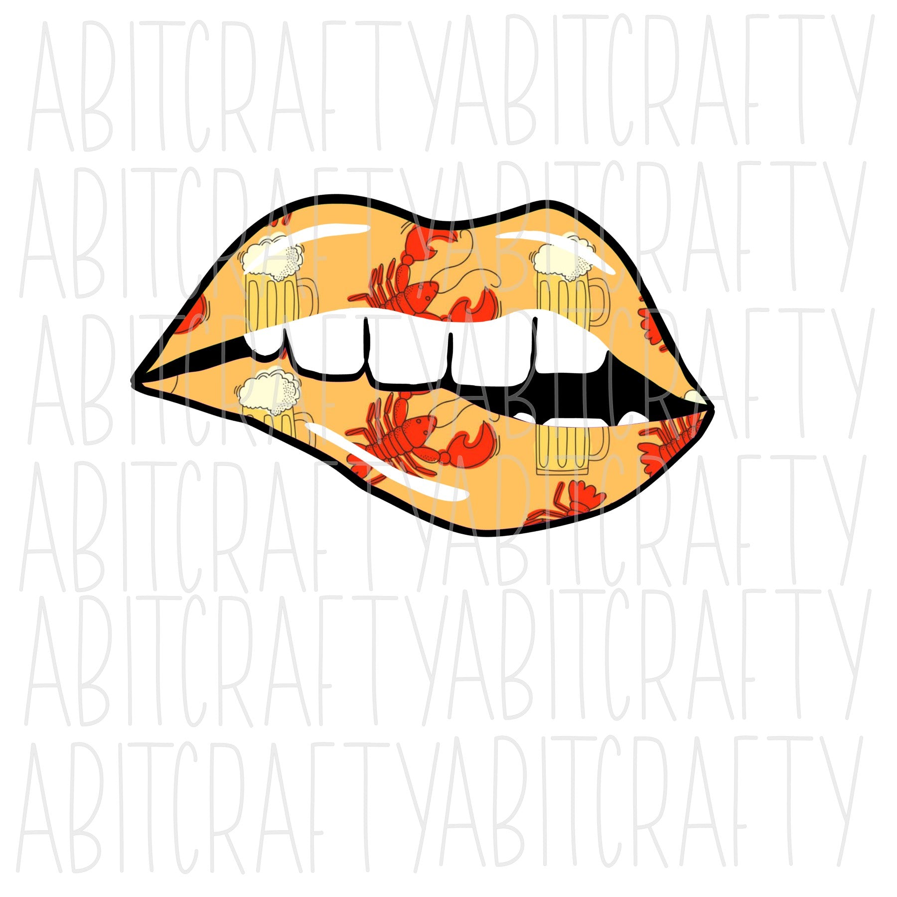 Sublimation Transfer -Louis Vuitton Tongue/Lips