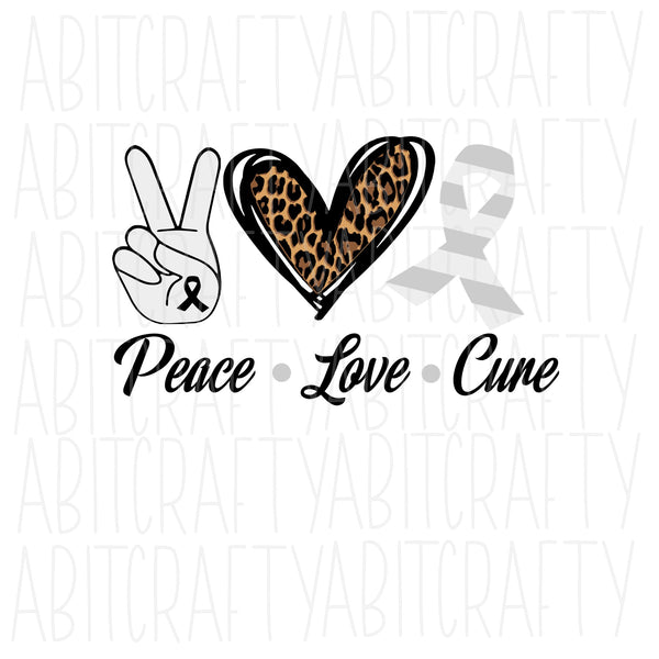 Peace Love Cure -White svg, png, sublimation, digital download, cricut and silhouette cut file