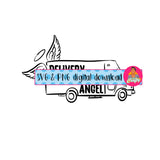 Peace Love Postal Worker/Delivery Van/SVG, PNG, digital download, sublimation, silhouette, cricut, vector art