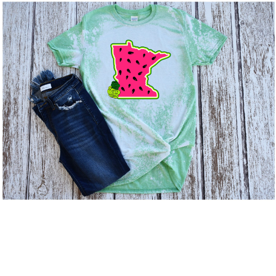 Minnesota Watermelon/Summer/ PNG/SVG/print and cut/ sublimation, digital download, vector art - alternate version included!