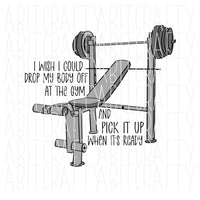 Feeling Lazy/Weightlifting/Weights/Fitness/Workout SVG, PNG, sublimation, digital download, cricut, silhouette, DTG, print then cut