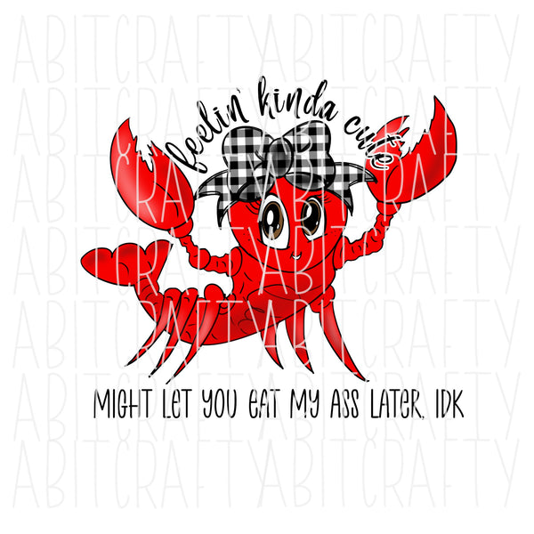 Crawfish/Funny Crawfish/Crawfish Boil/Southern PNG, Sublimation, digital download, hand drawn, print then cut, DTG