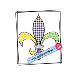 Fleur De Lis/Mardi Gras PNG, sublimation, digital download, print then cut, waterslide - 2 styles