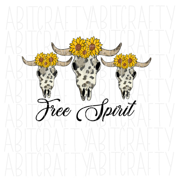 Cow Skull /PNG, Sublimation,digital download - hand drawn