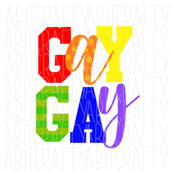 Gay Pride svg, png, sublimation, digital download, cricut, silhouette, print n cut, waterslide, vector art