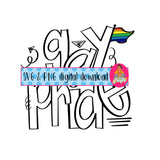 Gay/LGBT/Peace, Love, Pride/Rainbow SVG, PNG, Sublimation, Digital download, vector art, silhouette, cricut, print then cut, dtg