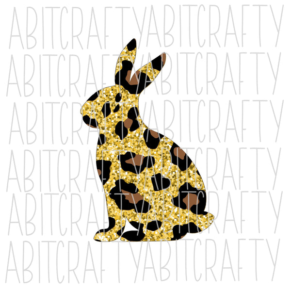 Leopard/Cheetah Easter Bunny/Rabbit, SVG, PNG, sublimation, digital download, Vector Art
