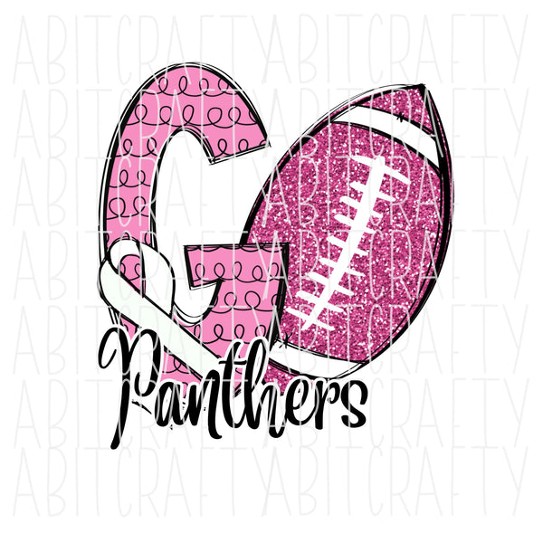Panthers/Cancer Awareness/Go/Fight/Panthers Mascot png, sublimation, digital download