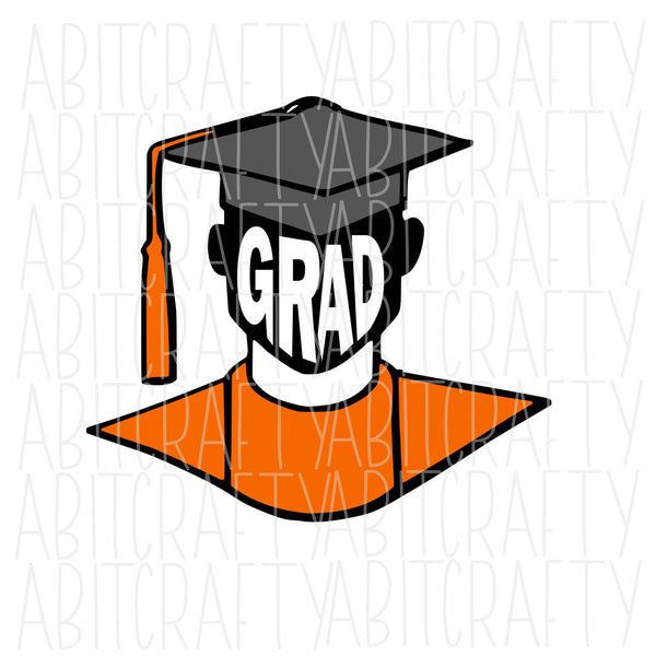 Boy Grad/Guaduation/Graduate/Class of svg, png, sublimation, digital download, cricut, silhouette - 4 colors!