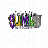 Gumbo/Cajun/Crawfish/Cowgirl/Mardi Gras PNG, sublimation, digital download, cricut, print then cut - hand drawn