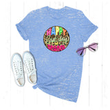 Happy Last Day of School Leopard Circle/End of Year/Teacher Shirt/Summer Vacation/Break png, sublimation, digital download