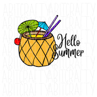 Summer SVG, PNG Sublimation, digital download, cricut, silhouette, print and cut, vector art