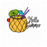 Summer SVG, PNG Sublimation, digital download, cricut, silhouette, print and cut, vector art