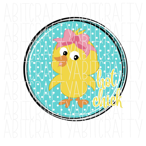 Spring/Chick/Cute-Girl/Easter/Hunt/PNG, Sublimation, digital download, print and cut, waterslide - 2 versions included - hand drawn