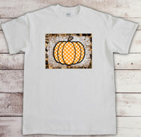 Gingham distressed pumpkin png, sublimation, digital download