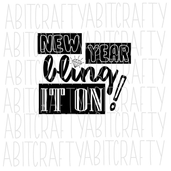 New Year svg, png, sublimation, digital download, cricut, silhouette