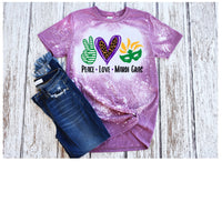 Peace Love Mardi Gras SVG, PNG, sublimation, digital download, cricut, silhouette