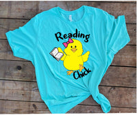 Reading Chick SVG, PNG, sublimation, digital download, cricut, silhouette, print n cut, waterslide