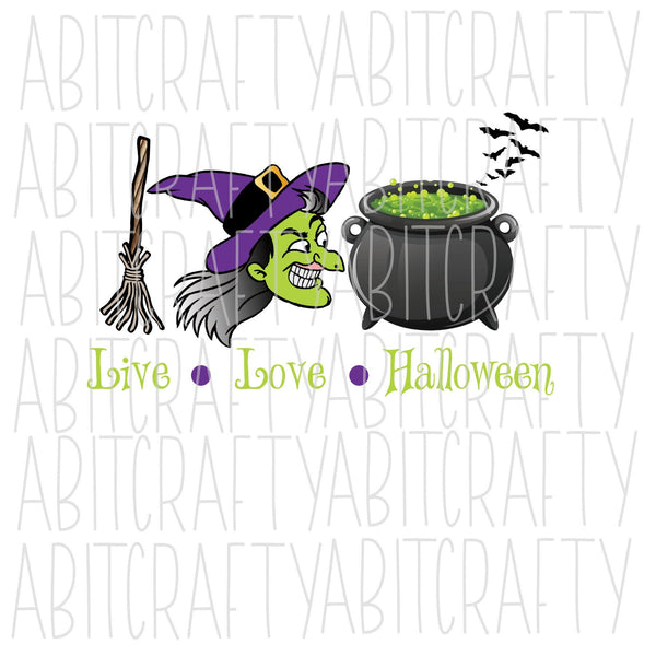 Live Love Halloween png, sublimation, digital download