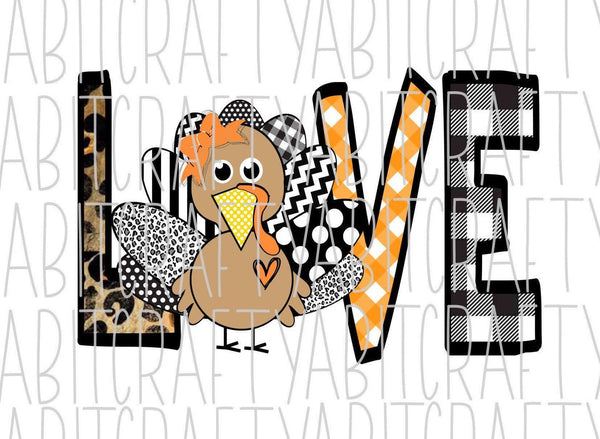 LOVE Turkey svg, png, jpeg, sublimation, digital download, cricut, silhouette