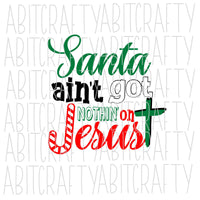 Santa/Jesus svg, png, sublimation, digital download, cricut, silhouette